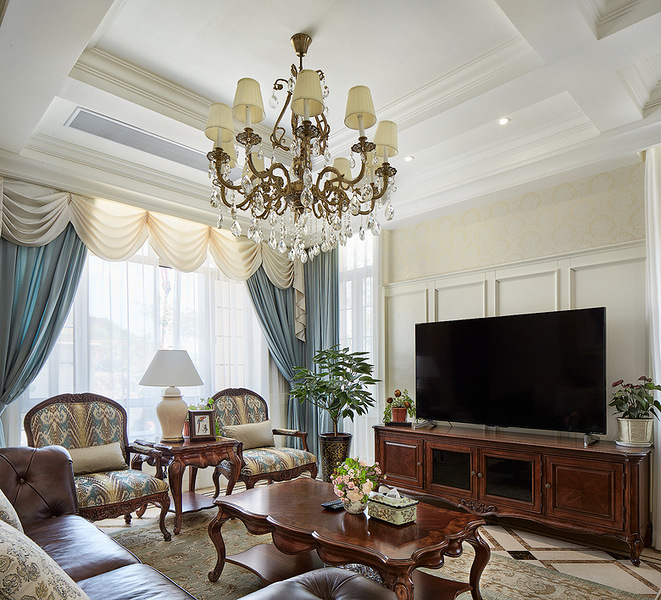鸿图装饰 古典美式风格