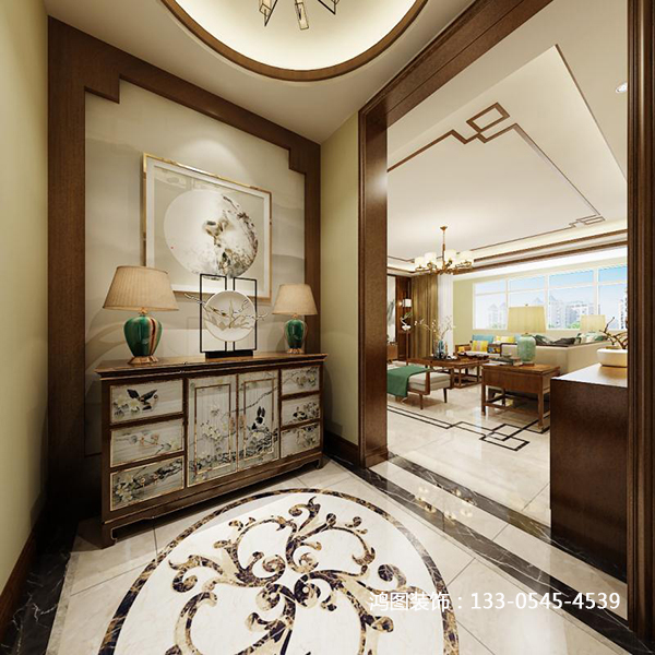 融科迩海170平米新中式风格装修效果图
