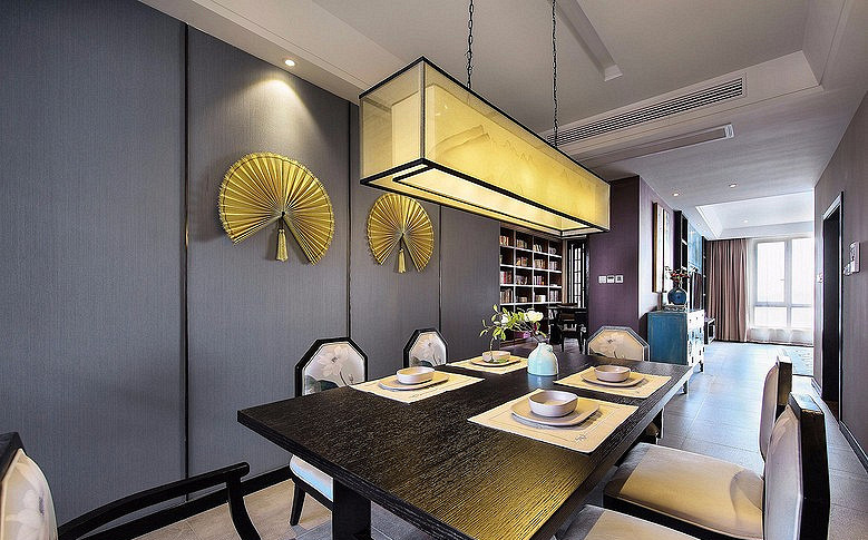 新中式风格装修案例 烟台鸿图装饰 烟台装修公司