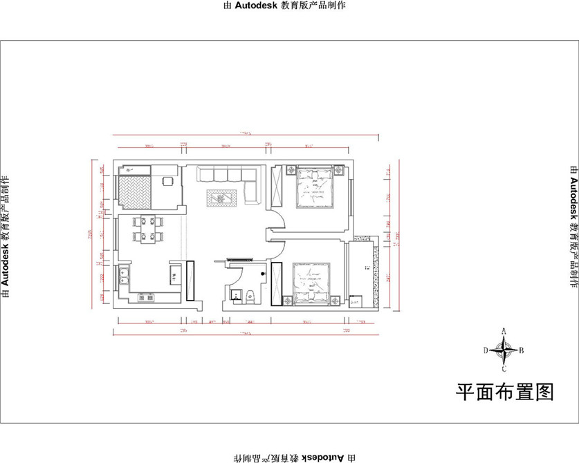 威森万达花园95平民户型图