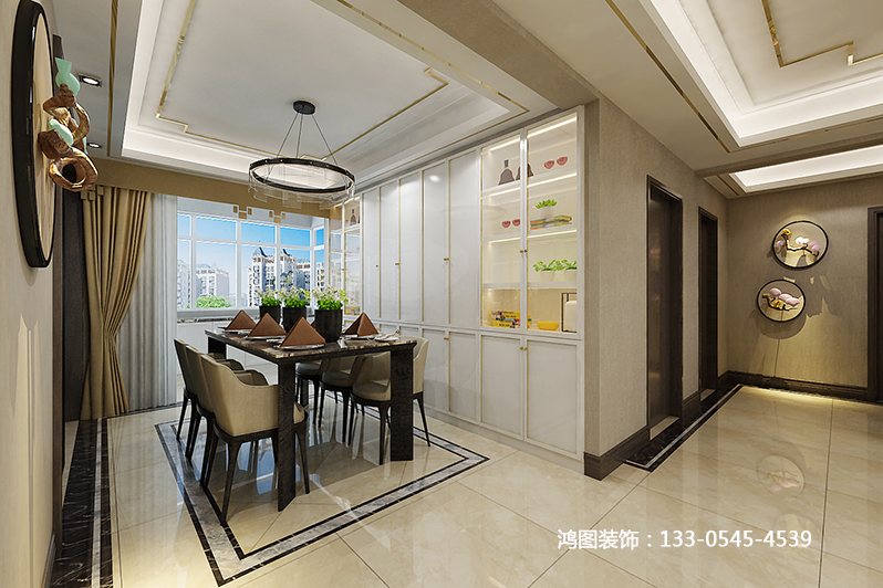 明珠山庄新中式风格装修案例