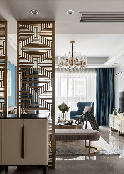 现代轻奢风格 鸿图装饰  烟台装修公司案例