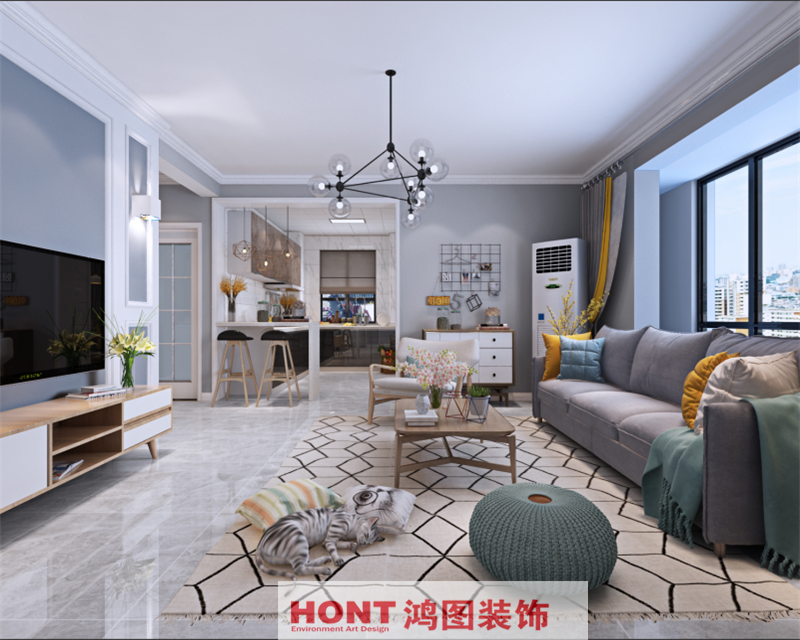 威海一品南山北欧风装修