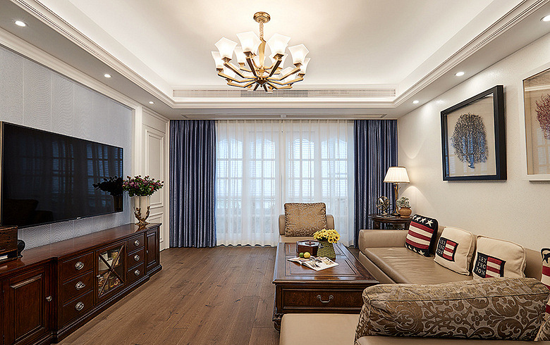 烟台装修公司实景案例：品味简约雅致的美式风格！