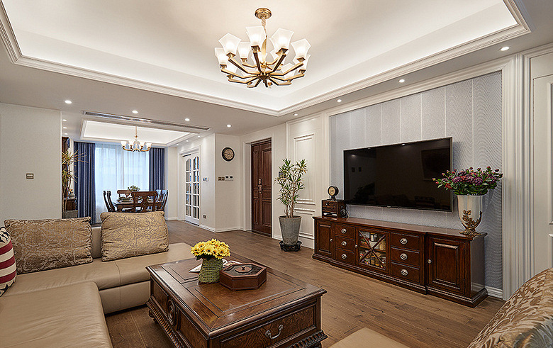 烟台装修公司实景案例：品味简约雅致的美式风格！