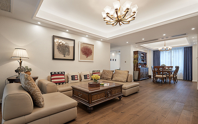 烟台装修公司实景案例：品味简约雅致的美式风格！