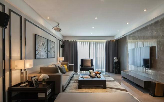 美式装修风格样板房  鸿图装饰