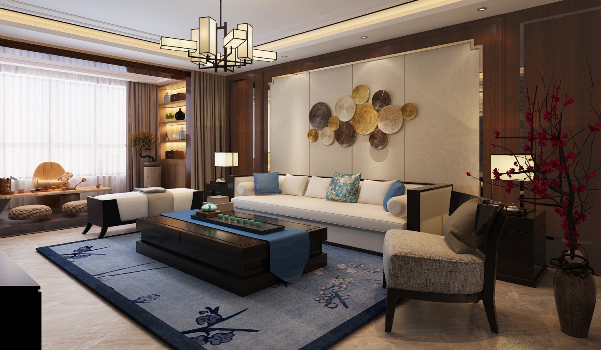 浅色的墙面搭配色彩鲜艳的配件，使空间多了一些轻快明亮的感觉