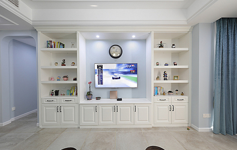 清新惬意的美式风格，他将生活的样子融入到家的每个角落。