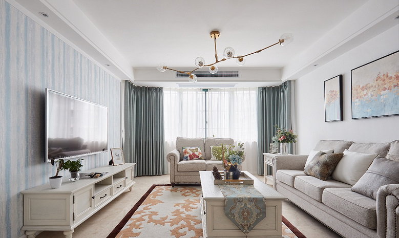 鸿图装饰  烟台装饰公司 美式风格