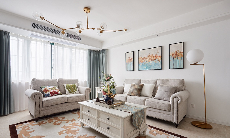 鸿图装饰  烟台装饰公司 美式风格