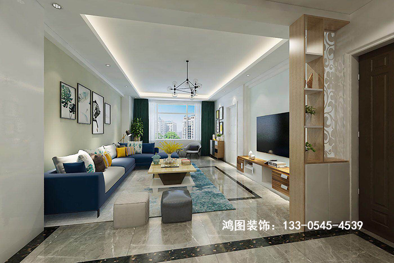 烟台【富丽阳光】127平米现代风格装修效果图