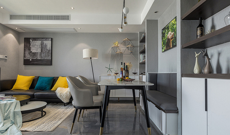 鸿图装饰  现代简约风格装修案例