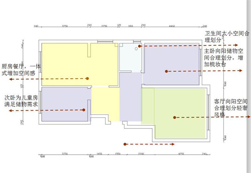 威海万和花园102平户型图