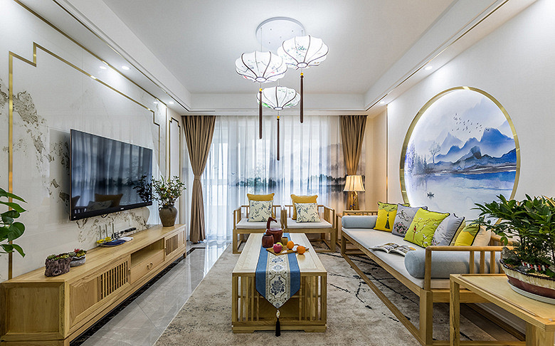 烟台鸿图装饰  烟台装饰公司  中式风格案例