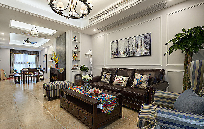 烟台装修公司  鸿图装饰  美式风格装修案例