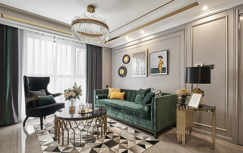 烟台装修公司  鸿图装饰  现代轻奢风格