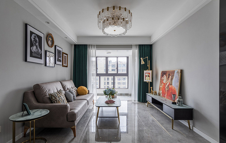 烟台室内装修  现代轻奢风格装修案例