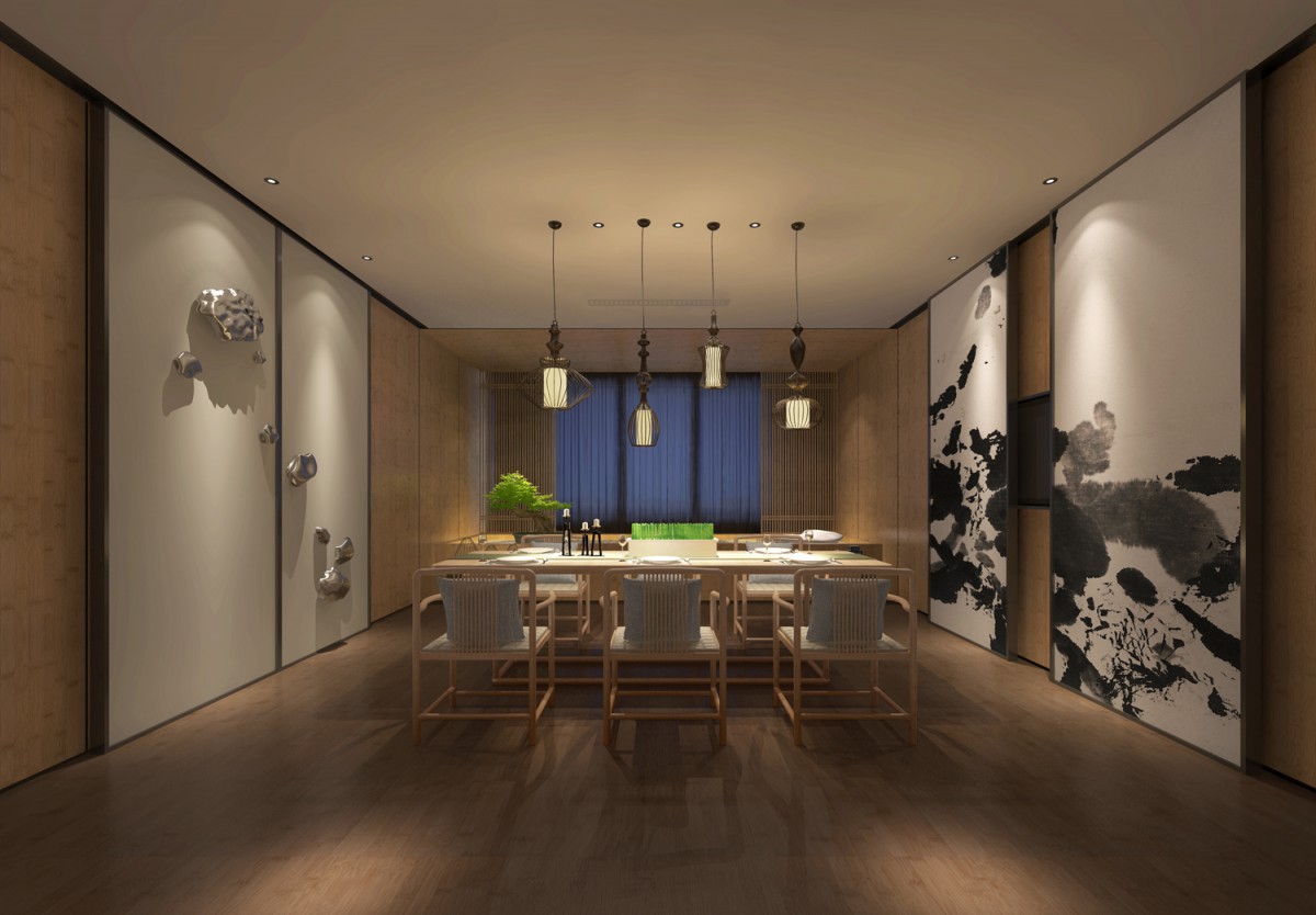  四个包厢，四季纷呈，春之芒种，收麦煮梅。夏之雨雾，静淡如水。秋之韵实，虫舞菊黄。冬藏拾暖，暗香沉醉。