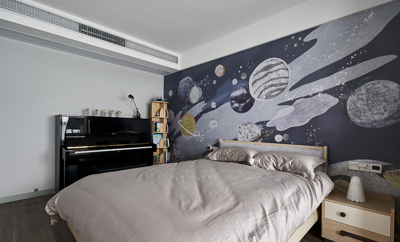 烟台装饰设计案例：多重元素组合的风格 他的家很高级！