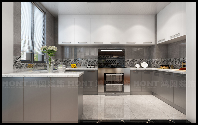 烟台装饰设计案例——佰和悦府143平米美式风格