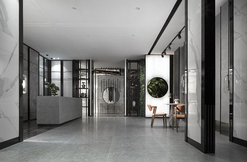 烟台工装案例——理石建材专卖店