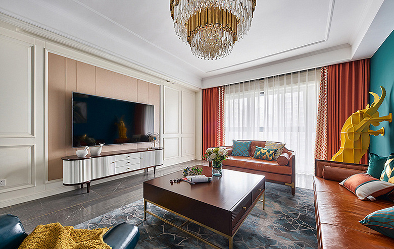 鸿图装饰 烟台装修  轻奢风格