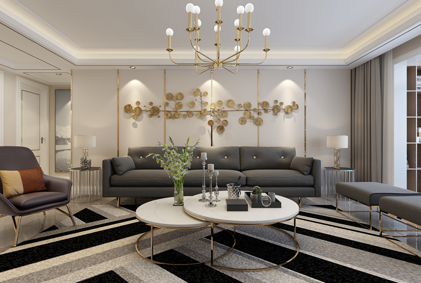 烟台装修效果图——157平米现代简约风格案例