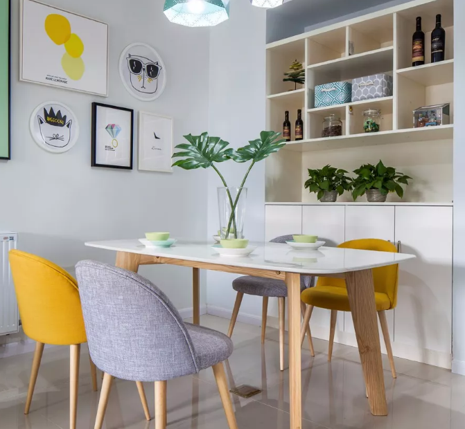 鸿图装饰  烟台家装  定制餐边柜