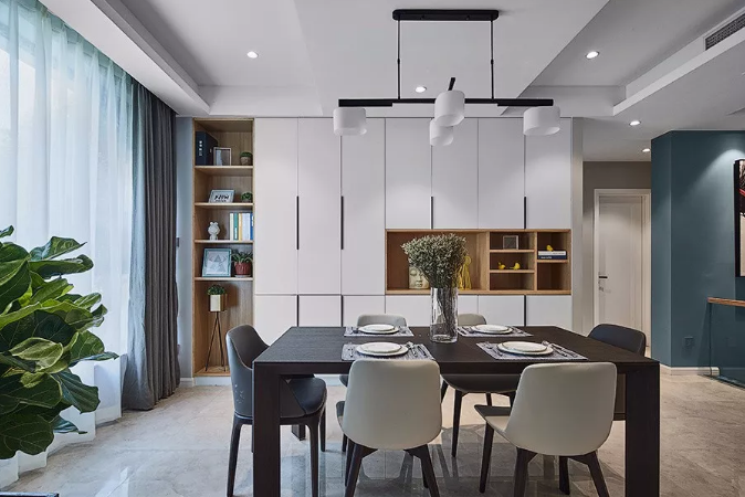 鸿图装饰  烟台家装  定制餐边柜