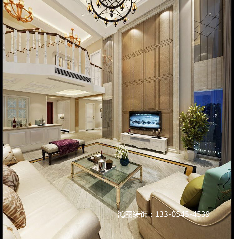 伴山一号紫林园 现代美式风格