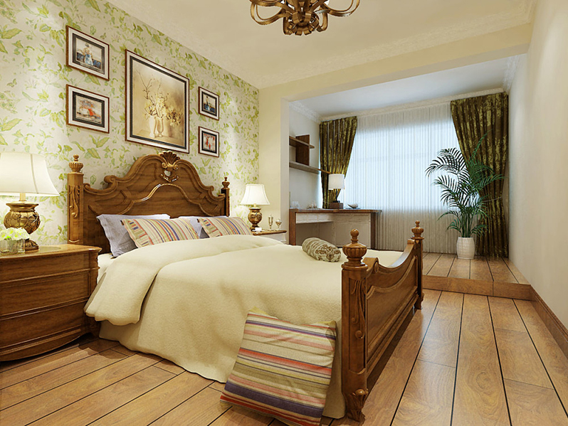 烟台装饰公司效果图—海晟花园现代美式案例