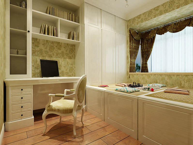 烟台装饰公司效果图—海晟花园现代美式案例