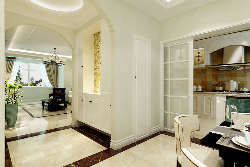 烟台装饰公司效果图—海晟花园现代美式案例