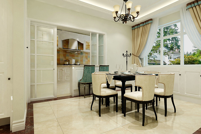 烟台装饰公司效果图—海晟花园现代美式案例