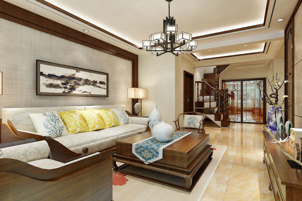 烟台装修公司——桦林彩云城中式风格案例分享