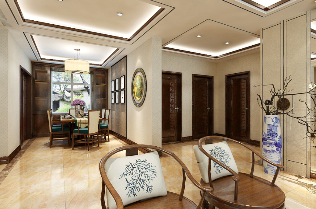 烟台装修公司——桦林彩云城中式风格案例分享