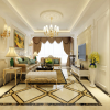 银河名都经典暖色系欧式风格——烟台鸿图装饰