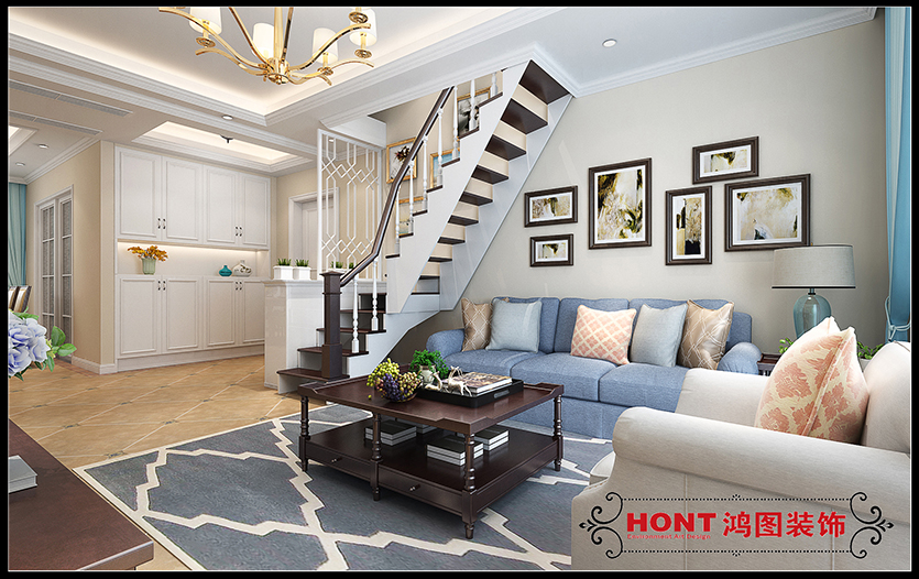 紫薇台106平米美式风格